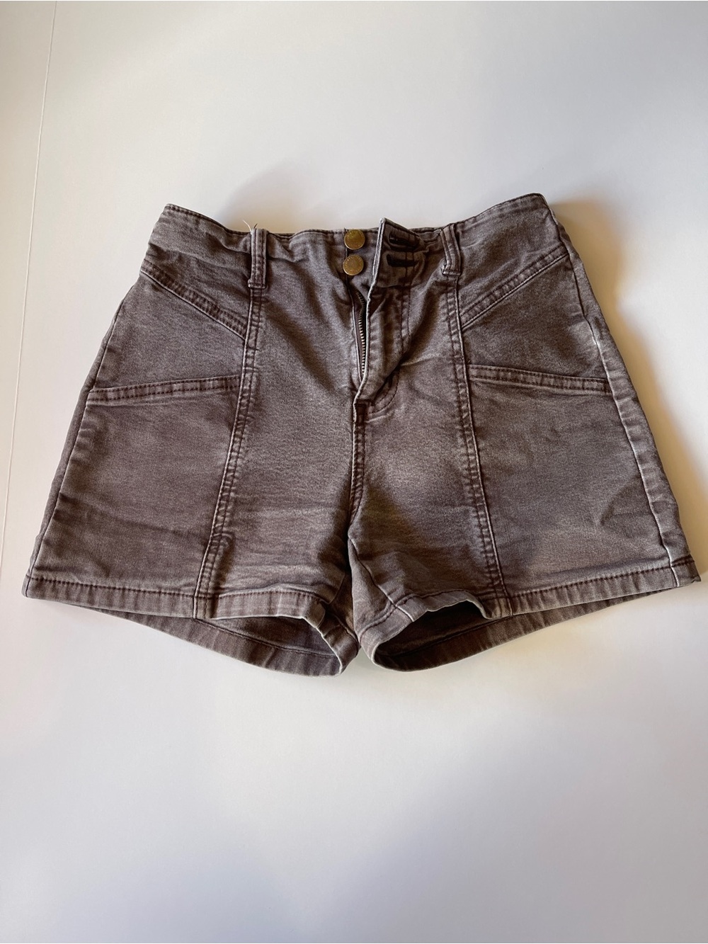 Universal Thread High-Waist Utility Shorts in Taupe